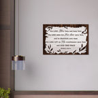 Large 24x36 Numbers 6:24-26 "The Lord Bless You and Keep You" scripture on a premium aluminum metal wall print for modern home decor.