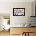 Large 24x36 Numbers 6:24-26 "The Lord Bless You and Keep You" scripture on a premium aluminum metal wall print for modern home decor.
