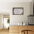 Large 24x36 Numbers 6:24-26 "The Lord Bless You and Keep You" scripture on a premium aluminum metal wall print for modern home decor.