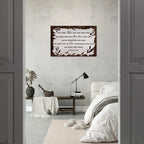 Large 24x36 Numbers 6:24-26 "The Lord Bless You and Keep You" scripture on a premium aluminum metal wall print for modern home decor.