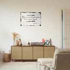 Large 24x36 Acts 16:31 scripture on premium aluminum metal wall print for a modern Christian home and family room decor.