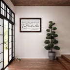 Large 24x36 Psalm 56:3 metal wall art print featuring modern "Trust in God" scripture for a bedroom or nursery.