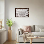 Large 24x36 Numbers 6:24-26 "The Lord Bless You and Keep You" scripture on a premium aluminum metal wall print for modern home decor.