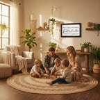 Large 24x36 Psalm 56:3 metal wall art print featuring modern "Trust in God" scripture for a bedroom or nursery.